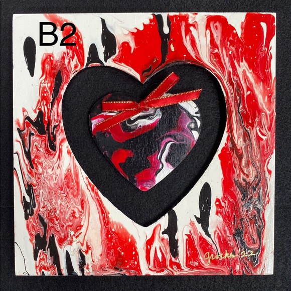 B2 - Hand painted Valentines ❤️ the Ku’uipo Series “my sweetheart”in Hawaiian - Picture 1 of 5